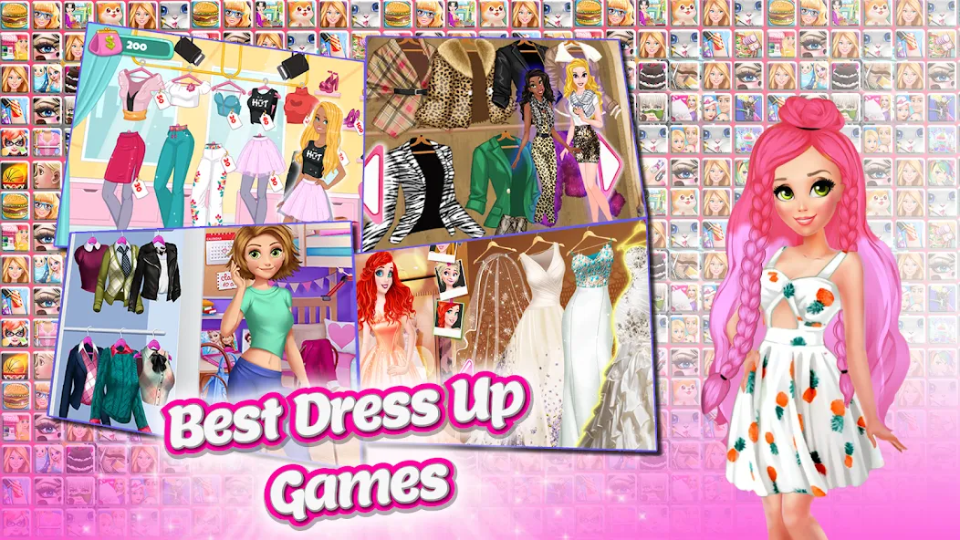 Frippa Games for Girls (Фриппа игры для девочек)  [МОД Много монет] Screenshot 2