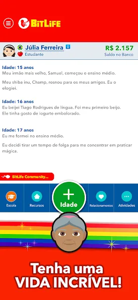 BitLife BR - Simulação de vida (БитЛайф БР)  [МОД Меню] Screenshot 4