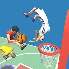 Скачать взломанную Dunk Team (Данк Тим)  [МОД Много монет] - стабильная версия apk на Андроид