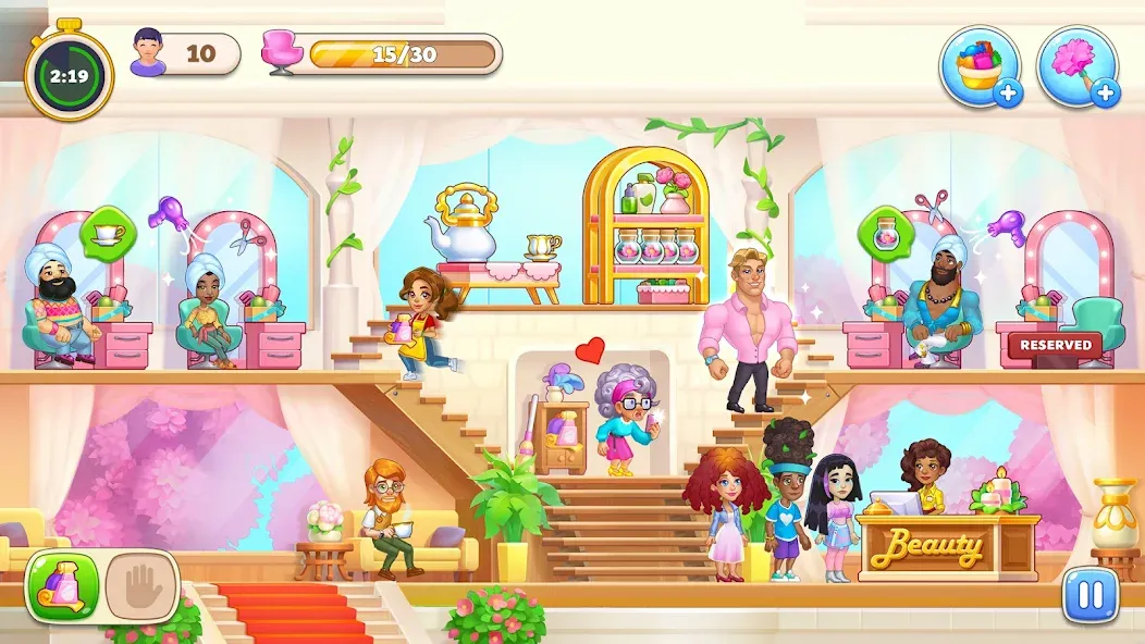 Makeover Salon: Beauty Mania (Маковер Салон)  [МОД Mega Pack] Screenshot 2