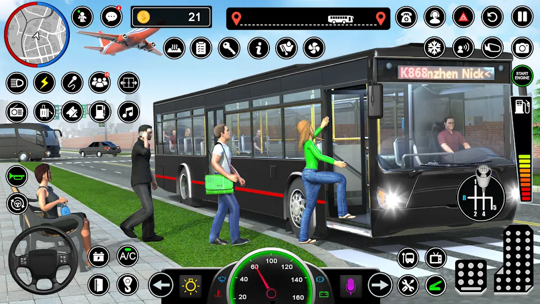 Bus Simulator - Driving Games  [МОД Бесконечные монеты] Screenshot 2