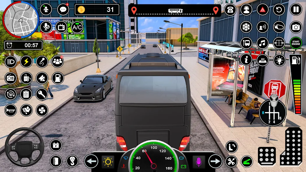 Bus Simulator - Driving Games  [МОД Бесконечные монеты] Screenshot 3