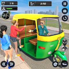 Скачать взломанную Tuk Tuk Auto Driving Games 3D  [МОД Все открыто] - стабильная версия apk на Андроид