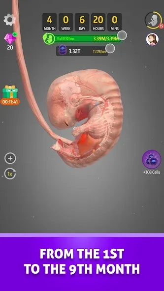 Idle 9 Months (Айдл 9 месяцев)  [МОД Меню] Screenshot 3