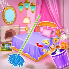 Взлом Princess house cleaning advent  [МОД Все открыто] - полная версия apk на Андроид