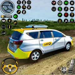 Скачать взломанную City Taxi Games Taxi Simulator (Русские такси игры на автомобилях)  [МОД Много денег] - стабильная версия apk на Андроид