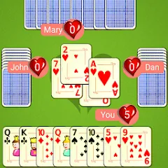 Скачать взломанную Hearts Mobile  [МОД Mega Pack] - стабильная версия apk на Андроид