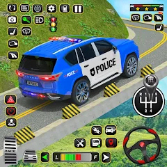 Скачать взломанную Police Car Driving School Game (Полицейская школа вождения автомобилей)  [МОД Много монет] - стабильная версия apk на Андроид