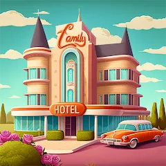 Взломанная Merge Hotel: Family Story Game (Мердж Отель)  [МОД Много денег] - стабильная версия apk на Андроид