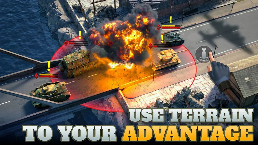 Tanks Charge: Online PvP Arena (Танковая атака)  [МОД Бесконечные деньги] Screenshot 2