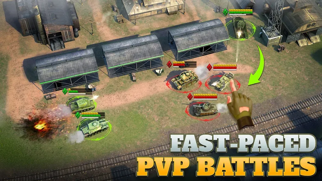 Tanks Charge: Online PvP Arena (Танковая атака)  [МОД Бесконечные деньги] Screenshot 3