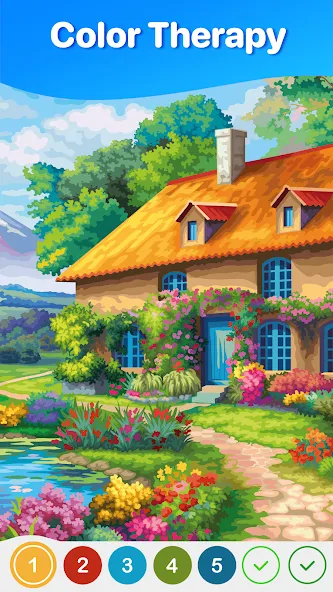 Hey Color Paint by Number Art  [МОД Бесконечные деньги] Screenshot 1