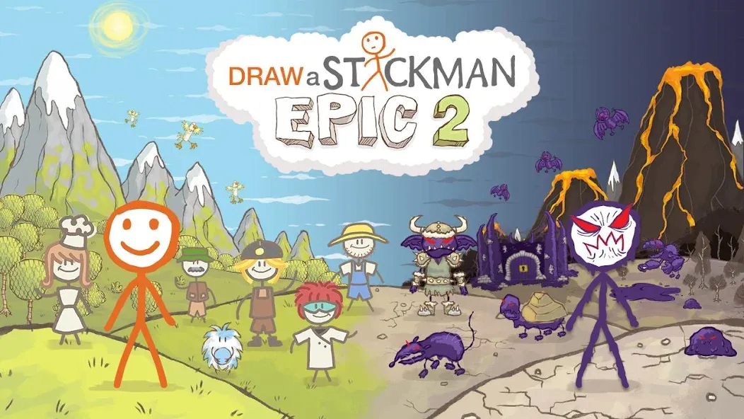 Draw a Stickman: EPIC 2 (Дроу э Стикман)  [МОД Бесконечные деньги] Screenshot 1