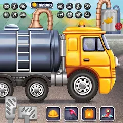 Взлом Oil Tanker Truck Games  [МОД Много денег] - полная версия apk на Андроид