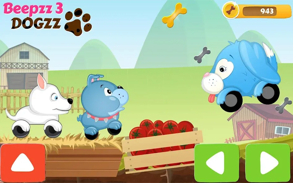 Racing games for kids - Dogs  [МОД Unlocked] Screenshot 2