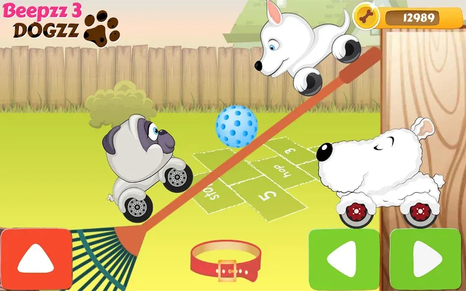 Racing games for kids - Dogs  [МОД Unlocked] Screenshot 4