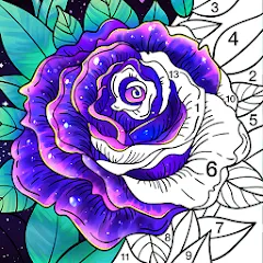 Скачать взломанную Coloring Book: Color by Number (Колоринг Бук)  [МОД Много денег] - полная версия apk на Андроид