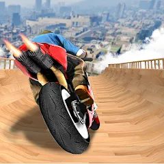 Взлом Mega Ramp Bike Stunts Games 3D  [МОД Menu] - последняя версия apk на Андроид