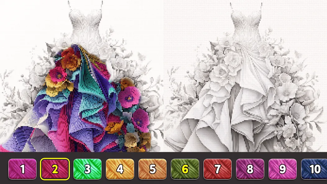 Cross Stitch: Color by Number  [МОД Mega Pack] Screenshot 2
