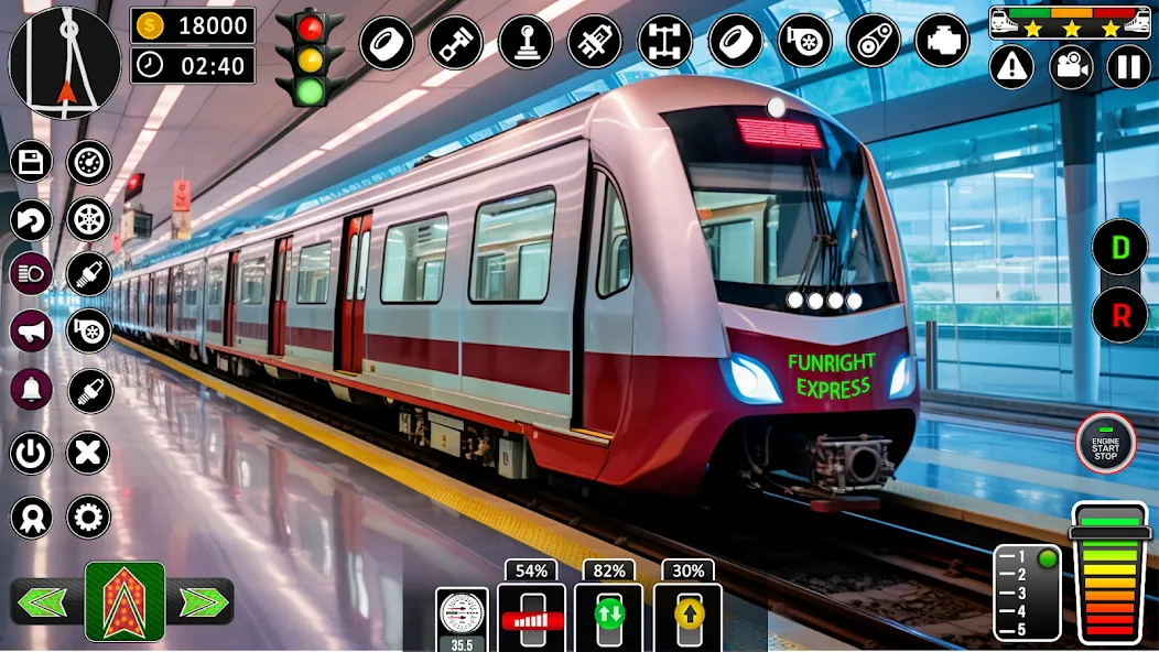 City Train Games Driver Sim 3D  [МОД Много денег] Screenshot 1