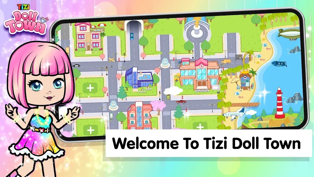 Tizi Town: Doll Dress Up Games  [МОД Unlimited Money] Screenshot 1