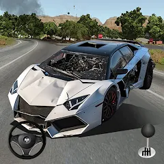 Взлом Mega Car Crash Simulator (Мега Кар Краш Симулятор)  [МОД Unlocked] - стабильная версия apk на Андроид