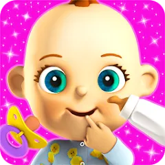 Скачать взломанную Talking Babsy Baby  [МОД Menu] - последняя версия apk на Андроид