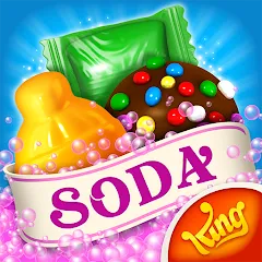 Скачать взломанную Candy Crush Soda Saga (Кенди Краш Сода Сага)  [МОД Много монет] - стабильная версия apk на Андроид