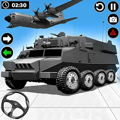 Скачать взлом Army Vehicle Cargo Transport (Армейский транспорт грузовых автомобилей)  [МОД Меню] - последняя версия apk на Андроид