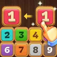 Взломанная Merge Wood: Block Puzzle (Мерж Вуд)  [МОД Menu] - полная версия apk на Андроид