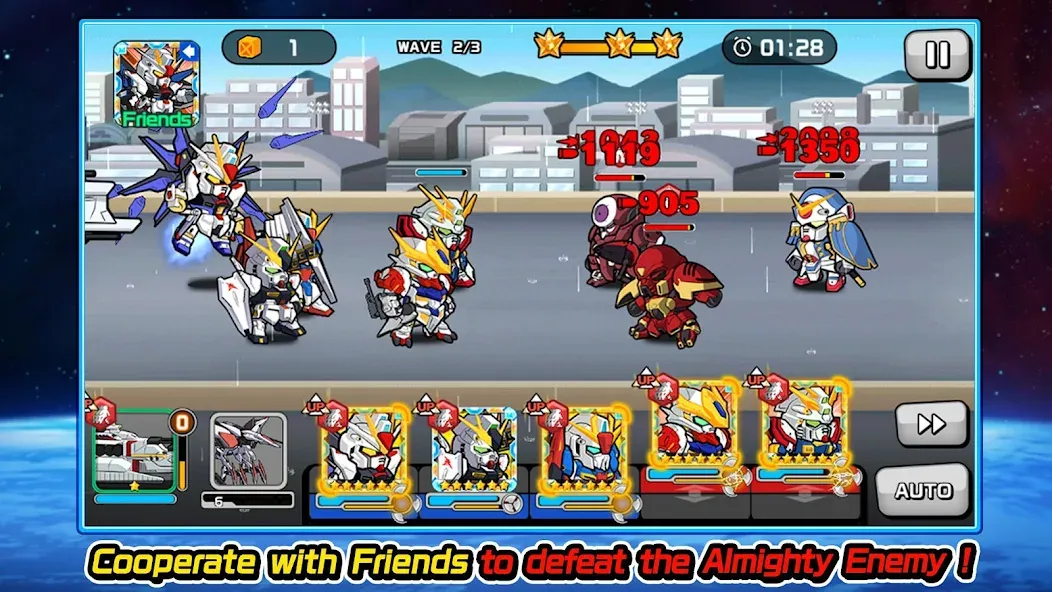 LINE: Gundam Wars (Лайн)  [МОД Много монет] Screenshot 5