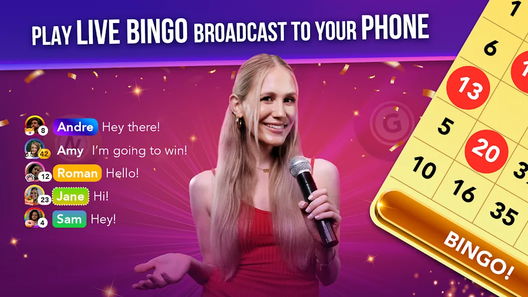 Live Play Bingo: Real Hosts (Лайв Плей Бинго)  [МОД Unlimited Money] Screenshot 1