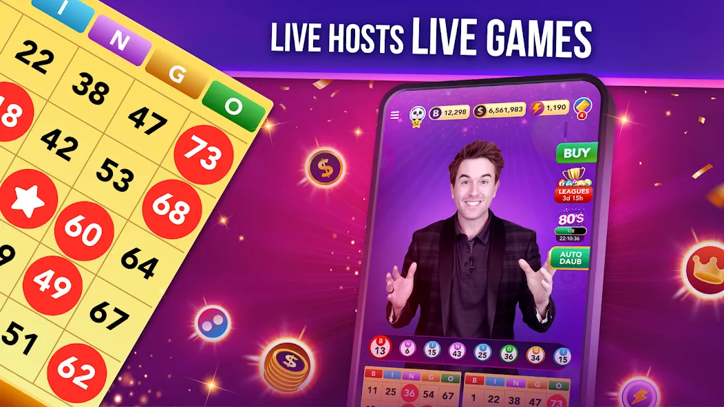 Live Play Bingo: Real Hosts (Лайв Плей Бинго)  [МОД Unlimited Money] Screenshot 2