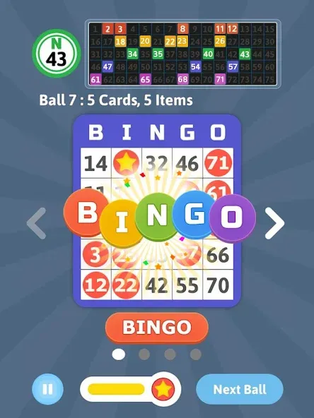 Bingo Mania - Light Bingo Game (Бинго Мания)  [МОД Много денег] Screenshot 5