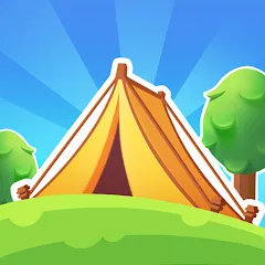 Скачать взломанную Campsite Craze: Puzzle Merge (Кемпинговая Лихорадка)  [МОД Бесконечные монеты] - стабильная версия apk на Андроид