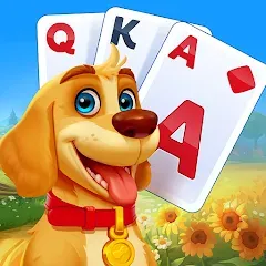 Взломанная Solitaire Farm Adventure (Солитер)  [МОД Unlocked] - последняя версия apk на Андроид