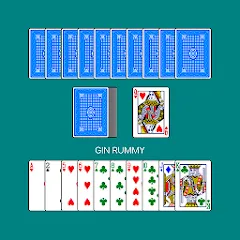 Скачать взлом Gin Rummy (Джин Рамми)  [МОД Mega Pack] - последняя версия apk на Андроид