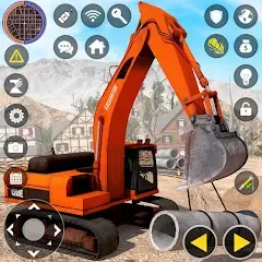 Скачать взлом Construction Excavator Game 3D  [МОД Бесконечные деньги] - полная версия apk на Андроид