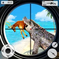 Скачать взломанную Crocodile Hunting Animal Games (Крокодил Охота Игры с животными)  [МОД Unlocked] - полная версия apk на Андроид