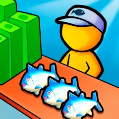 Скачать взлом My Fish Mart: Idle Tycoon Game (Мой рыбный магазин)  [МОД Меню] - стабильная версия apk на Андроид
