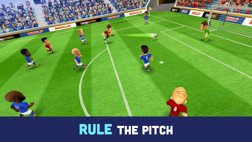 Mini Football - Mobile Soccer (Мини Футбол)  [МОД Все открыто] Screenshot 3