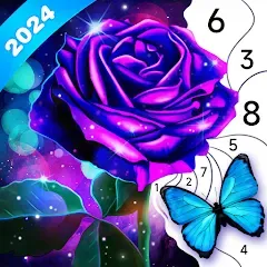 Взломанная Fancy Color - Paint By Number (Фэнси Колор)  [МОД Все открыто] - последняя версия apk на Андроид