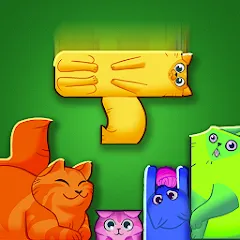 Скачать взлом Block Puzzle Cats (Блок Пазл Кошки)  [МОД Menu] - полная версия apk на Андроид