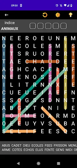 Mots Mêlés Français  [МОД Бесконечные монеты] Screenshot 3