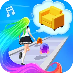 Скачать взломанную Dancing Hair (Дансинг Хэр)  [МОД Меню] - последняя версия apk на Андроид