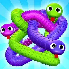 Взлом Tangled Snakes Puzzle Game (Танглед Снейк 3Д)  [МОД Много монет] - полная версия apk на Андроид