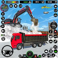Скачать взломанную Excavator Simulator Crane Game (Экскаватор Симулятор Кран Игра)  [МОД Много денег] - стабильная версия apk на Андроид