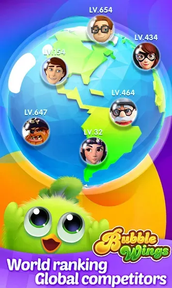 Bubble Wings: bubble shooter (Бабл Вингс)  [МОД Menu] Screenshot 5