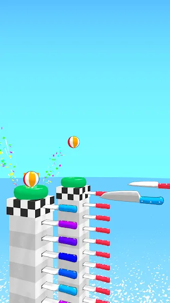 Ball Up: Knife Racing (Болл Ап)  [МОД Много денег] Screenshot 4
