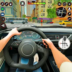 Скачать взломанную Modern Taxi Car Glory Driving  [МОД Много монет] - стабильная версия apk на Андроид